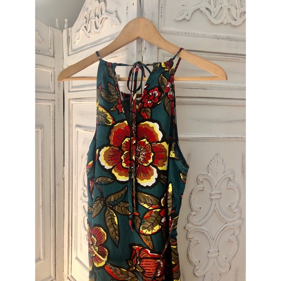 NWT Linen Loft Paradise Teal Maxi Dress - Picture 14 of 14